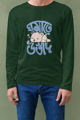Ghumate ustaad | Bong Full sleeve T-shirt | Green